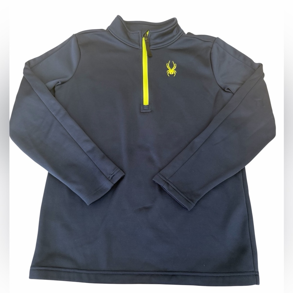Spyder Kids' Surface Half-Zip‎ Navy Fleece Pullover Size Large